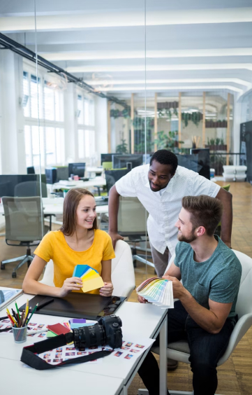 Équipe Beusco au travail sur un projet logiciel